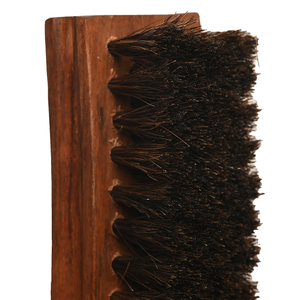 Ensemble de brosses à chaussures en crin de cheval de qualité supérieure avec brosse applicatrice incurvée, 100% crin de cheval naturel, manche en bois pour le nettoyage et le polissage - Product Image 6
