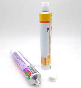 Tubes pliables en aluminium vides de médecine de couleur de haute qualité pour les tubes de gel en aluminium de Gel Vaginal