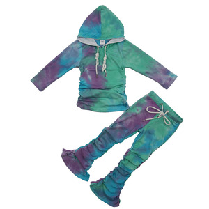 tinte de manga larga Tops + Pantalones <span class=keywords><strong>Niño</strong></span> ropa niños de tinte de corbata <span class=keywords><strong>niño</strong></span> conjunto 100% algodón - Product Image 1