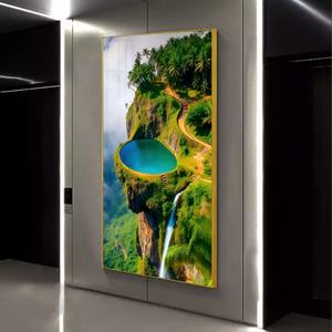 Affiches et impressions modernes pour la décoration intérieure, tableaux romantiques de plage en porcelaine cristalline - Product Image 2