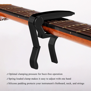 Cejilla acústica <span class=keywords><strong>para</strong></span> <span class=keywords><strong>bajo</strong></span> eléctrico acústico y <span class=keywords><strong>afinador</strong></span> <span class=keywords><strong>de</strong></span> ukelele abrazadera <span class=keywords><strong>de</strong></span> guitarra - Product Image 6