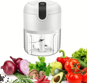 Multi-Functional Modern Wireless Stainless Steel Eco-Friendly Garlic Blender Portable Electric <b>Vegetable</b> <b>Chopper</b> Mini Food - Product Image 1
