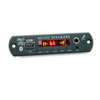 Placa Decodificadora de MP3 con Pantalla LED, Decodificador de Altavoces, Módulo Bluetooth 5.3, Accesorios para Placa Amplificadora de Audio Karaoke, 12V USB/TF/AUX