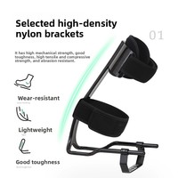 Attelle externe pour pied tombant - AFO orthopédique pour rééducation post-AVC, hémiplégie, sans retrait de chaussures, légère, respirante, en nylon