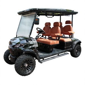 Carrito <span class=keywords><strong>de</strong></span> Golf Eléctrico <span class=keywords><strong>de</strong></span> Lujo para 4 Pasajeros, Asientos <span class=keywords><strong>de</strong></span> Cuero, Radio, para Villa u Hotel, Puede Conectar el Teléfono Móvil - Product Image 6