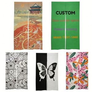 Cortina de Lino Noren Personalizada con Impresión a Todo Color, Logotipo y Texto Personalizados, Estilos Ajustables Anime/Retro/Romántico, Venta al Por Mayor para el Hogar - Product Image 3
