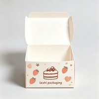 Boîte à gâteau jetable personnalisée de qualité alimentaire pour boulangerie, emballage de desserts pour boutique et restaurant