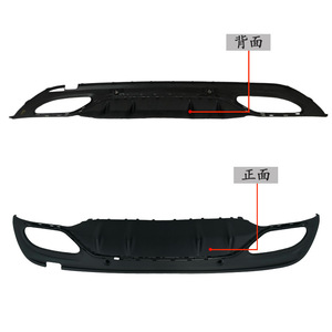 แผงแต่งกันชนล่างสปอยเลอร์หลังสำหรับ Mercedes-Benz C-Class W205 2013-2020 ABS หมายเลขชิ้นส่วนวัสดุ2058853103 - Product Image 2