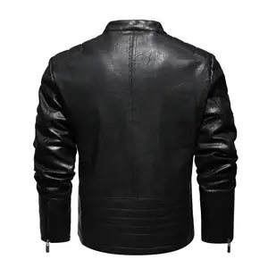 Herren Lederjacke für Biker Distressed Original Lammfell Top Qualität Material Parka Jacke Herren