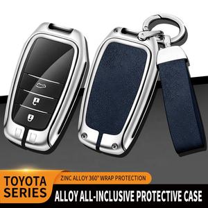 Funda de cuero de aleación de Zinc para llave de coche, venta directa de fábrica, para Toyota Rav4, Corolla, Hilux, Fortuner, Land Cruiser 200, Camry, <span class=keywords><strong>Sienna</strong></span> - Product Image 4