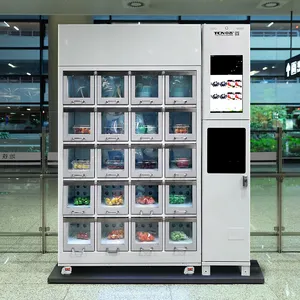 TCN Refrigerated Locker Vending Machine Transparent Window Vending Machine For Sale