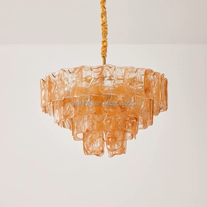 <span class=keywords><strong>Lustre</strong></span> en verre de <span class=keywords><strong>Murano</strong></span> <span class=keywords><strong>vintage</strong></span> français à LED pour salon, chambre à coucher, restaurant, design nordique, décoratif - Product Image 2