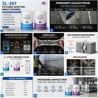 SL-261 Mastic Polyurée Imperméabilisant Haute Performance 10kg – Fluide d'Étanchéité et de Scellement Polyurée pour Colmatage