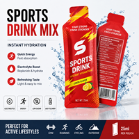 Sachets souples personnalisés de 15g, 25g, 35g, 25ML, 50ML pour gel de miel, boissons énergétiques sportives – Sachet d'essai haute barrière en aluminium