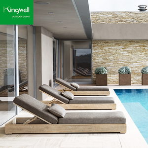 Tumbona <span class=keywords><strong>de</strong></span> <span class=keywords><strong>madera</strong></span> <span class=keywords><strong>de</strong></span> teca para exteriores <span class=keywords><strong>de</strong></span> diseño moderno con cojín para todo tipo <span class=keywords><strong>de</strong></span> clima para proyectos <span class=keywords><strong>de</strong></span> <span class=keywords><strong>tumbonas</strong></span> en casas u hoteles - Product Image 1