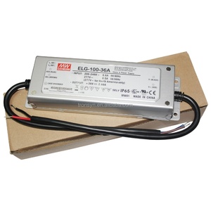 Controlador Meanwell ELG-100-42A de 100W y 42V, con Carcasa Metálica, Impermeable IP65, Voltaje y Corriente Constantes - Product Image 1