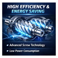 Compresseur d'air à vis stationnaire KAISHAN PMVQ15, refroidi par air, faible bruit, alimentation 380V AC, 6 bar ~ 9 bar, 84 Cfm ~ 102 Cfm, haute performance