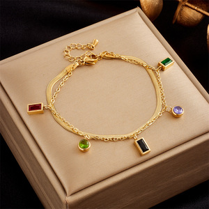 Fashion Charm Bracelets Zinc Alloy Multi Layered Pendant Butterfly Star Gift Jewelry B741 B779 - Product Image 2