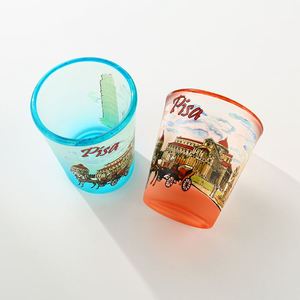 Vasos de Whisky Personalizados, Vasos de Vidrio para Bebidas Pequeñas, Mini Vasos de Vino de 2oz, Vasos de Color para Shots - Product Image 3