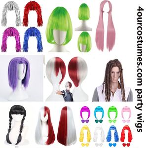 วิกผมคอสเพลย์ Trolls ขนนุ่มดีไซน์ผมสังเคราะห์สีสันสดใสสำหรับผู้หญิงงานปาร์ตี้ฮาโลวีน - Product Image 5