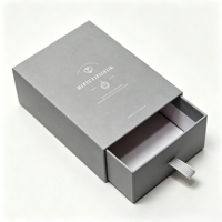 Boîte d'emballage coulissante en carton rigide de luxe, écologique et recyclable, sur mesure, pour bijoux