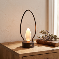 Lanterne à flamme vacillante portable avec poignée en métal, 3 couleurs, sans fil, rechargeable, lampe de table LED d'ambiance pour la salle à manger et le camping