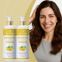 Ensemble Shampooing et Après-Shampooing à la Banane, Sans Sulfate, à la Kératine Naturelle, Anti-Chute et Anti-Pelliculaire, Marque Privée