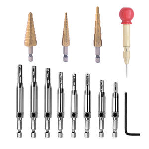 Jeu de 13 forets à bois Pagoda avec positionnement automatique, forets étagés dorés pour outils de perçage du bois - Product Image 2