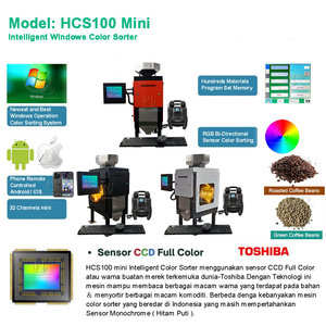 เครื่องคัดแยกสีแบบพกพาขนาดเล็ก HCS100 สำหรับเมล็ดเรพซีด พริก เมล็ดกาแฟ  กำลังการผลิต 50-150 กก./ชม. ลดราคาพิเศษ - Product Image 3