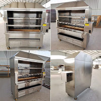 Machine à griller au charbon de bois grande capacité, équipement de cuisson de steaks, four à poisson grillé style thaïlandais
