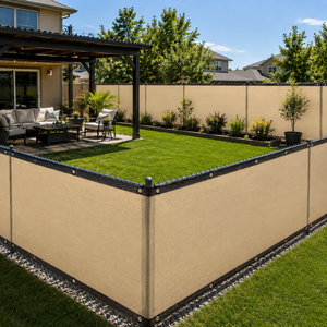 Schermo per Recinzione Privacy in HDPE Beige 1 m X 10 m, Resistente ai Raggi UV, <span class=keywords><strong>Rete</strong></span> per Esterni per Cortile, Giardino, Patio e Balcone - Product Image 6