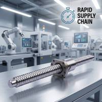 Vis sans fin CNC haute vitesse C7 de précision SFU1205-2.8 en acier Gcr15, garantie 1 an, actionneur linéaire haute rigidité