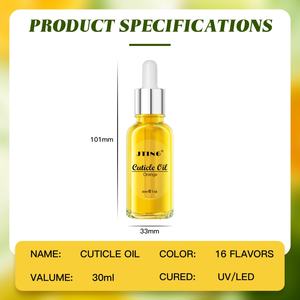 JTING Aceite para Cutículas de Uñas, 16 Sabores, 30 ml, con Gotero, Envase Personalizado OEM ODM con Logotipo, Aceite Revitalizante Nutritivo para Cutículas - Product Image 6
