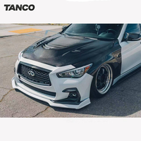 Pour Infiniti Q50 Q50L Q50S, capot avant en fibre de carbone de style sport MBJ, accessoires de modification extérieure automobile