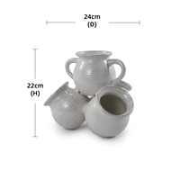 Pot en céramique moderne de haute qualité, finition émaillée, petite taille, pour usage intérieur/bureau, fleurs/plantes vertes