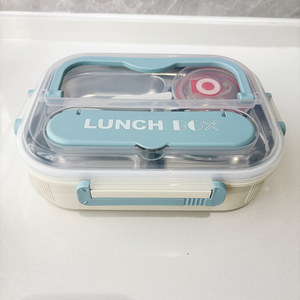 Large Capacity 304 <b>Lunch</b> <b>Box</b> Portable <b>Bento</b> <b>Box</b> with Divided Compartments and Cutlery <b>Lunch</b> <b>Box</b> - Product Image 3