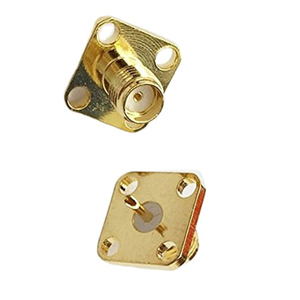 Chất lượng cao đầy đủ Đồng RF đồng trục <span class=keywords><strong>SMA</strong></span> Nữ kết nối với <span class=keywords><strong>4</strong></span> lỗ bảng điều chỉnh gắn mặt bích - Product Image 3