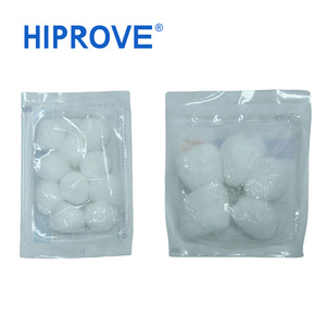 Boule de <span class=keywords><strong>coton</strong></span> absorbante stérile à usage médical jetable blanche 1g pour usage chirurgical en milieu hospitalier - Product Image 1