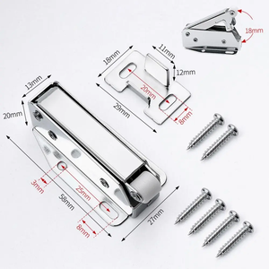 Practical Spring Door Latch <b>Slide</b> Locker Sliding Door Catcher Door Buckle Cabinet Door Suction Door Bouncer - Product Image 5