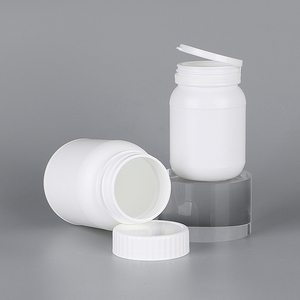 Customized White Capsule <b>Bottle</b> Pharmaceutical Packaging HDPE Plastic Capsule For Health Products Medicine Pill With Screw Cap - Product Image 1