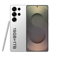 Smartphone Android S25 Ultra 16+1tb 5g CDMA Double SIM Double Veille Débloqué Gaming Écran QHD 108MP Série Snapdragon 800
