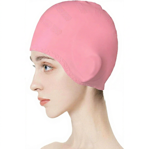 Bonnet de bain en néoprène personnalisé avec logo imprimé, 50-65g, élastique, en silicone, grand modèle pour adultes - Product Image 1