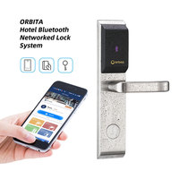 Système de serrure de porte d'hôtel ORBITA Bluetooth haute efficacité, compatible avec la commande à distance par application