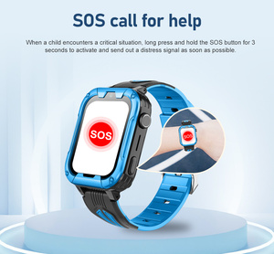 Hot bán 4g trẻ em SmartWatch với <span class=keywords><strong>GPS</strong></span> <span class=keywords><strong>Tracker</strong></span> và SOS nút hoảng loạn IPX7 không thấm nước Màn hình cảm ứng 4G điện thoại thông minh đồng hồ cho trẻ em - Product Image 6