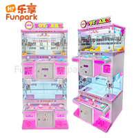 Funpark Mini Metal English Crane Claw Máquina de juegos que funciona con monedas Arcade para cuatro personas con 1 año de garantía 110/220V