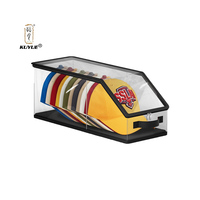 Bolsa de Almacenamiento para Gorras de Béisbol KUYUE, Transparente, con Capacidad para 24 Gorras, Organizador de Gorras de Béisbol para Armario, Plegable
