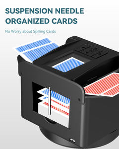 Máquina Repartidora de Cartas Automática 2 en 1 de 2 Mazos con Rotación de 360°, Llamadas Remotas, Recargable, Ultra Silenciosa, Portátil y Duradera para Texas Hold'em - Product Image 5