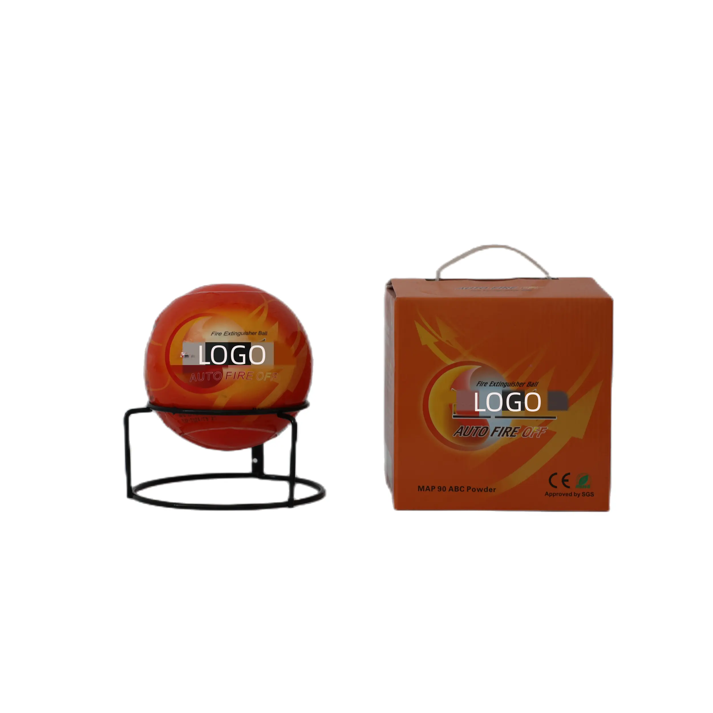 Safety Fire Fighting AFO AUTO FIRE OFF Plastic Orange Fire Extinguisher Ball