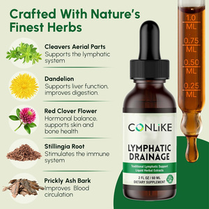 Gocce per Drenaggio Linfatico con Estratti Erboristici Selvatici e Vitamine, 60ml, Integratore Alimentare, Vendita Diretta dalla Fabbrica, OEM, per Esportazione Transfrontaliera - Product Image 4