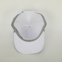 Casquette de baseball 7 panneaux de haute qualité avec patch brodé et trous découpés au laser, cordon imperméable, Gorras personnalisées en gros